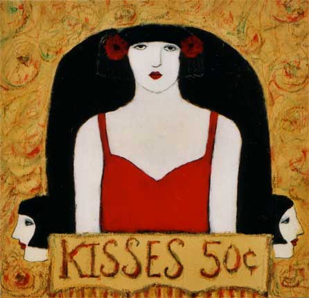"Kisses Fifty Cents #VII" by artist Cynthia Markert